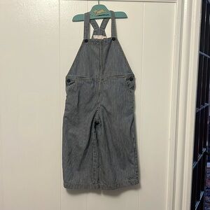 TINYCOTTONS toddler railroad stripe overall dungaree 3T